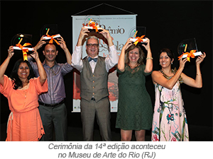 Cerimônia da 14ª edição aconteceu no Museu de Arte do Rio (RJ)